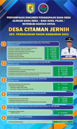 APBDESA CITAMAN JERNIH TA. 2023